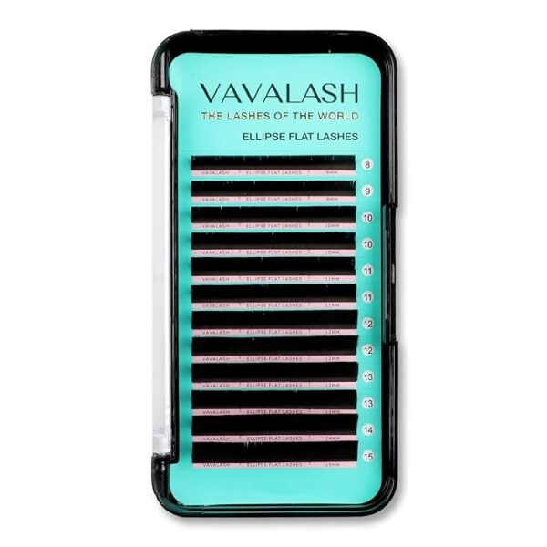 Premium Ellipse Flat Lashes || Matte Dark (0.15, 0.20) - Multiple Curls - Image 7