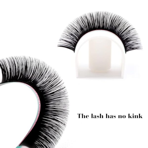 Premium Ellipse Flat Lashes || Matte Dark (0.15, 0.20) - Multiple Curls (Copy) - Image 2